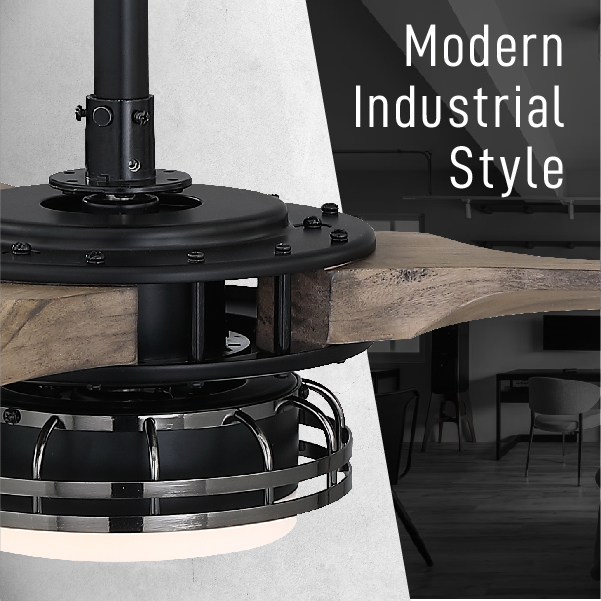 Switch-Light Walnut Wood_INDUSTRIAL CEILING FAN